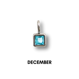 Birthstone Charms Silver