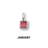 Birthstone Charms Silver