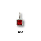 Birthstone Charms Silver