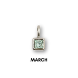Birthstone Charms Silver