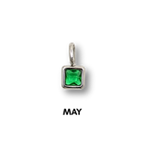Birthstone Charms Silver