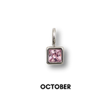 Birthstone Charms Silver