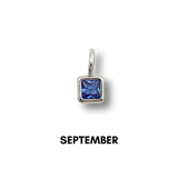 Birthstone Charms Silver