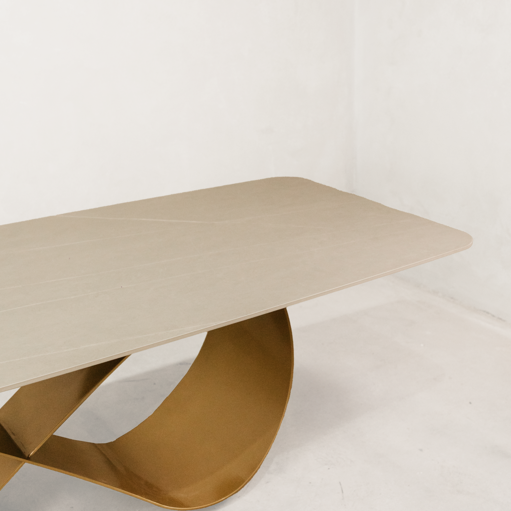 Sokoto Dining Table – Grey & Gold