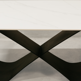 Sokoto Dining Table – White & Black