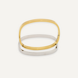 Square Bangle Silver