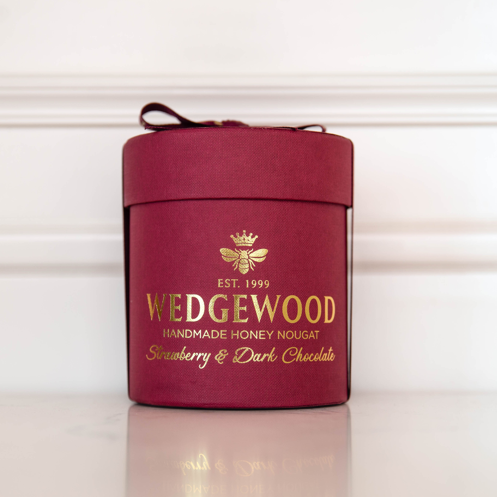 Dark Chocolate & Strawberry Small Hat Box (Next Day Delivery Product)
