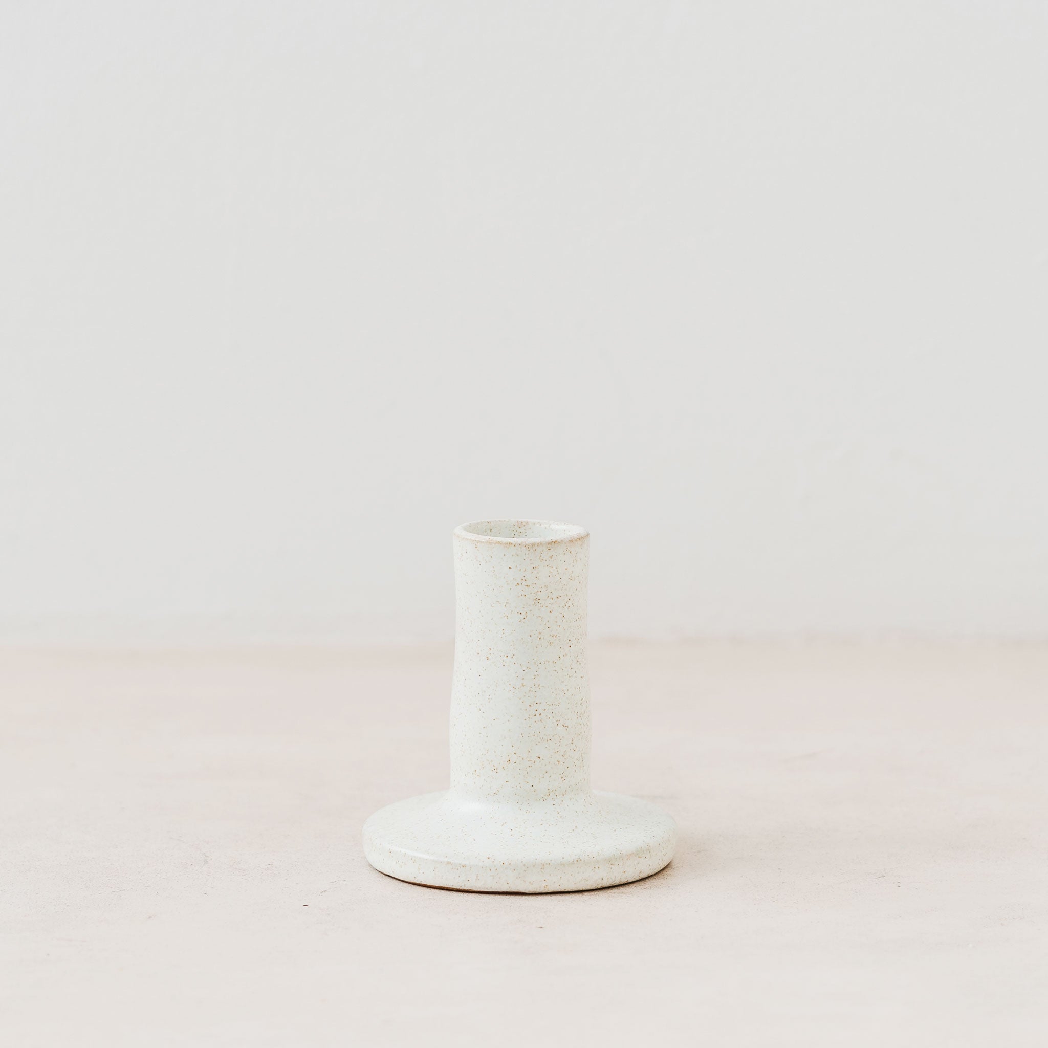 Stone matte ceramic candle holder