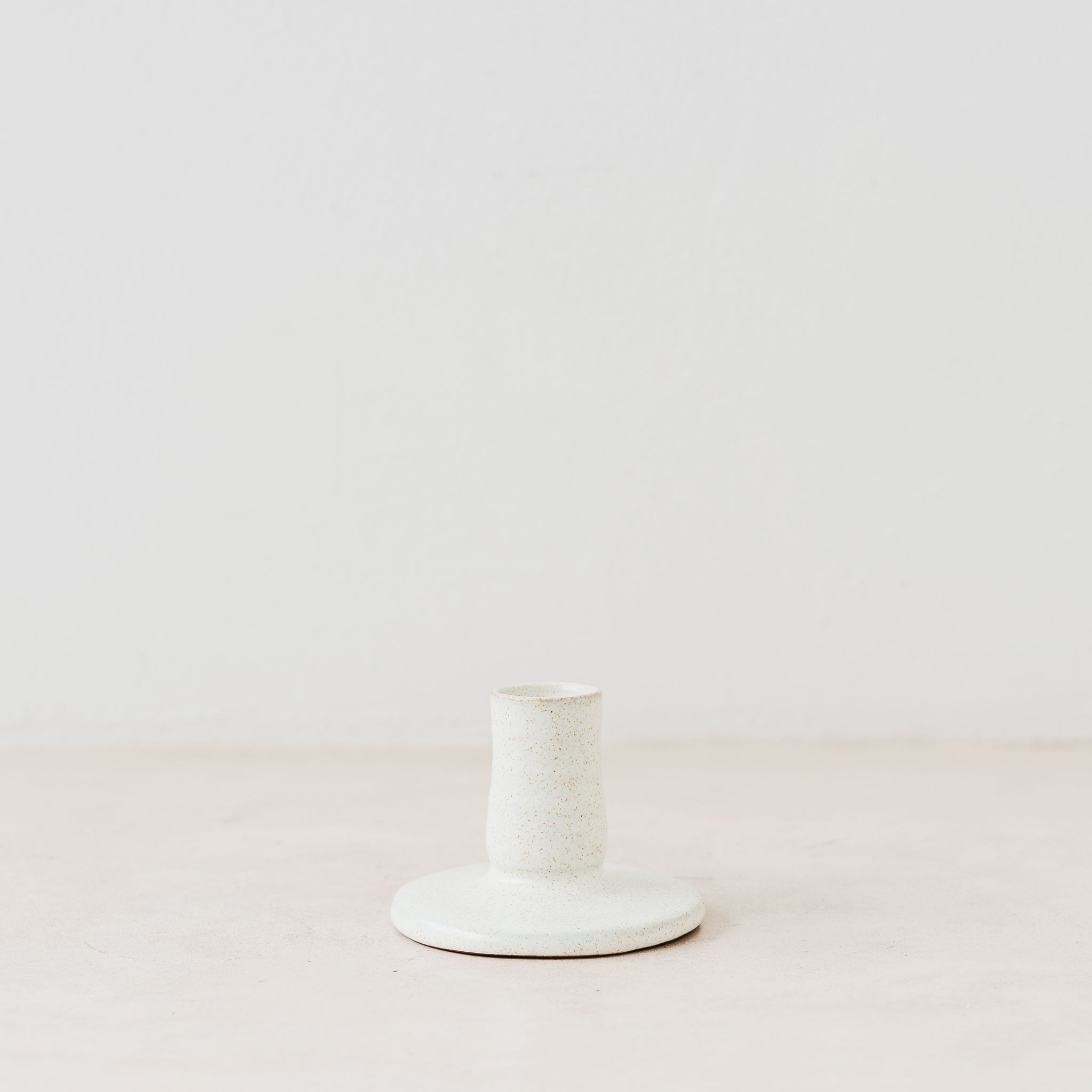 Stone matte ceramic candle holder