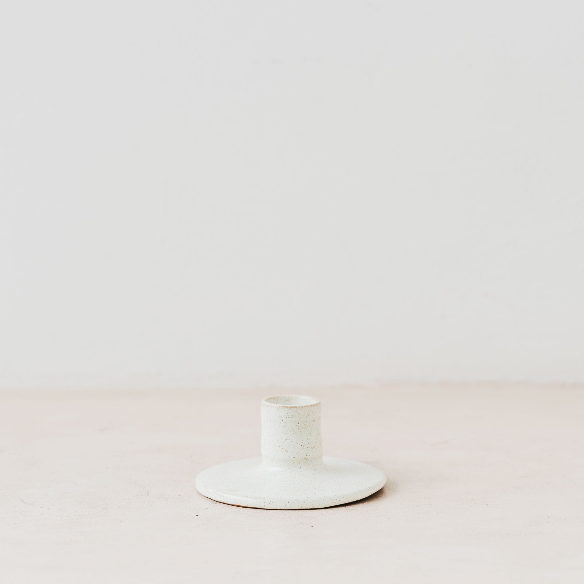 Stone matte ceramic candle holder