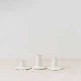 Stone matte ceramic candle holder