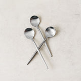 Matt round teaspoons - solid colours (set of 3)
