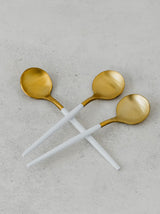 Two-Toned Round Matt Teaspoons (set of 3)