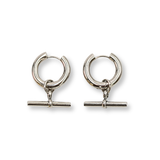 T-Bar Earrings Silver