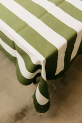 Durban Stripe Tablecloth – Green