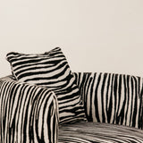 Tamboti Swivel Leisure Chair – Black & White
