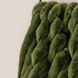 Serenity Fur Throw – Green