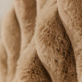 Serenity Fur Throw – Natural
