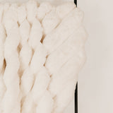Serenity Fur Throw – White