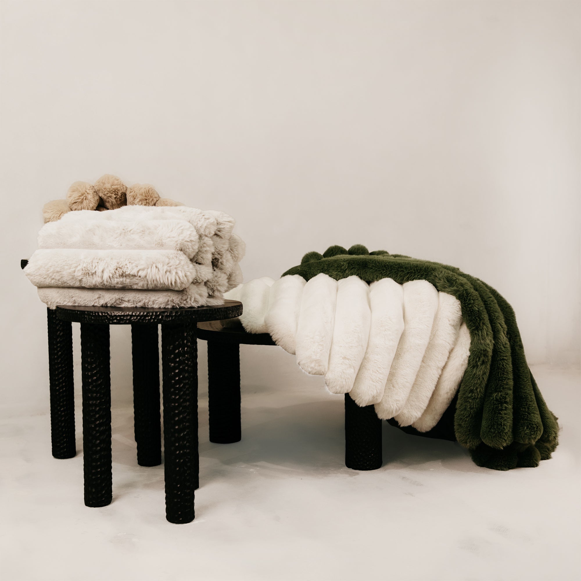 Serenity Fur Throw – White