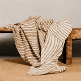 Sublime Wave Knitted Throw – Natural