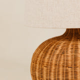 Tumbi Table Lamp with Linen Shade – Natural