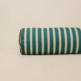 Teal Stripe Bolster 22 x 120cm