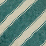 Teal Stripe Bolster 22 x 120cm