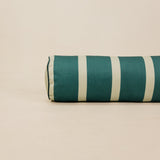 Teal Stripe Bolster 22 x 95cm
