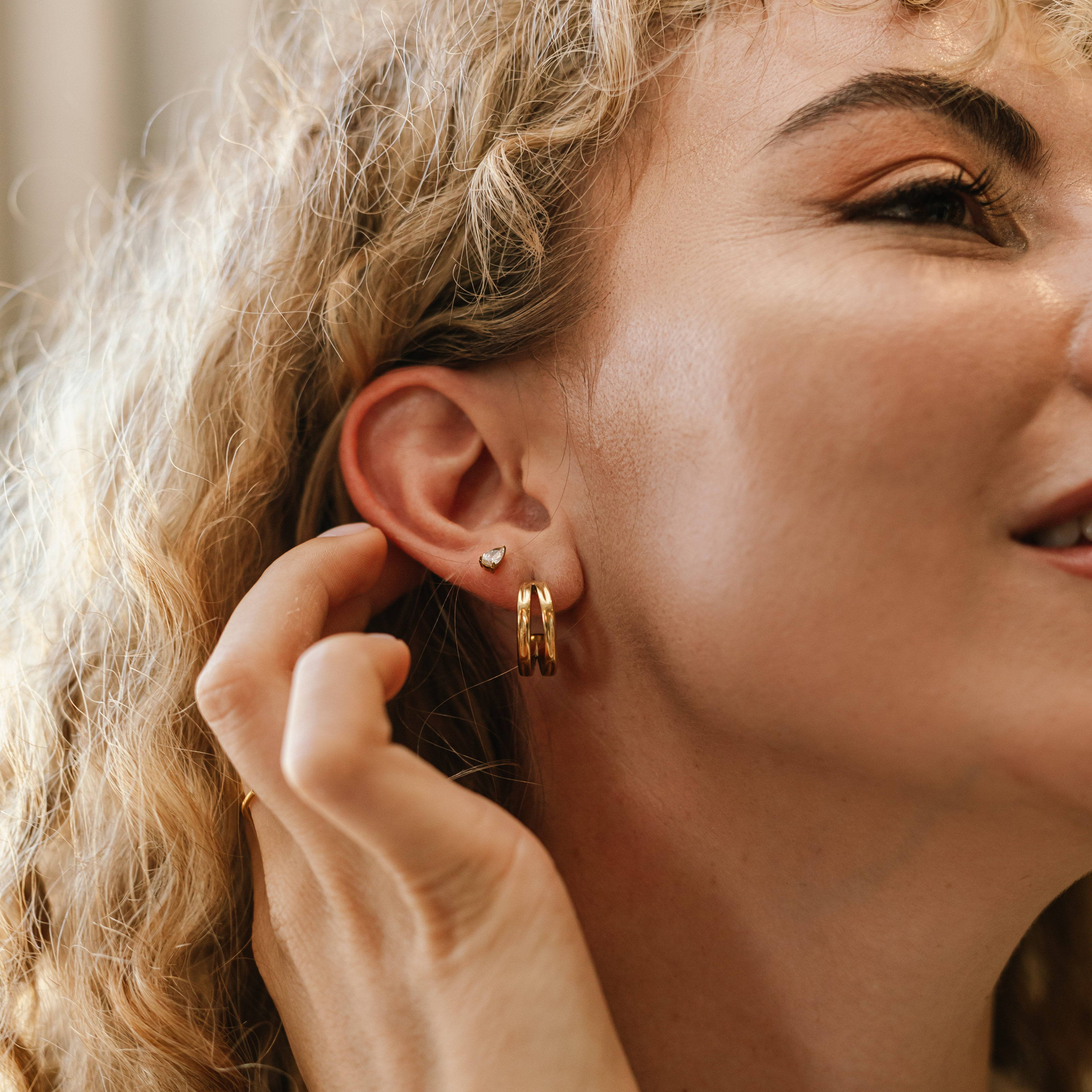 Teardrop Studs