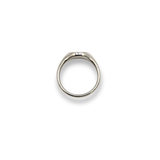 Textured Signet Ring Silver