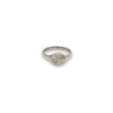 Textured Signet Ring Silver