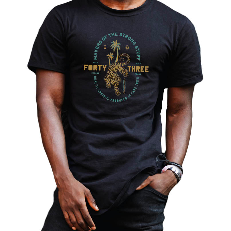 Unit43 Tiger Black T-Shirt