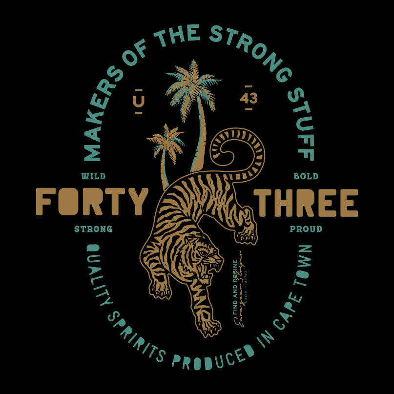 Unit43 Tiger Black T-Shirt