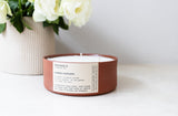 Terracotta 3 wick candle
