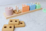 Wooden Shape Stacking Puzzle