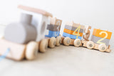 Childrens Wooden Truck Blocks
