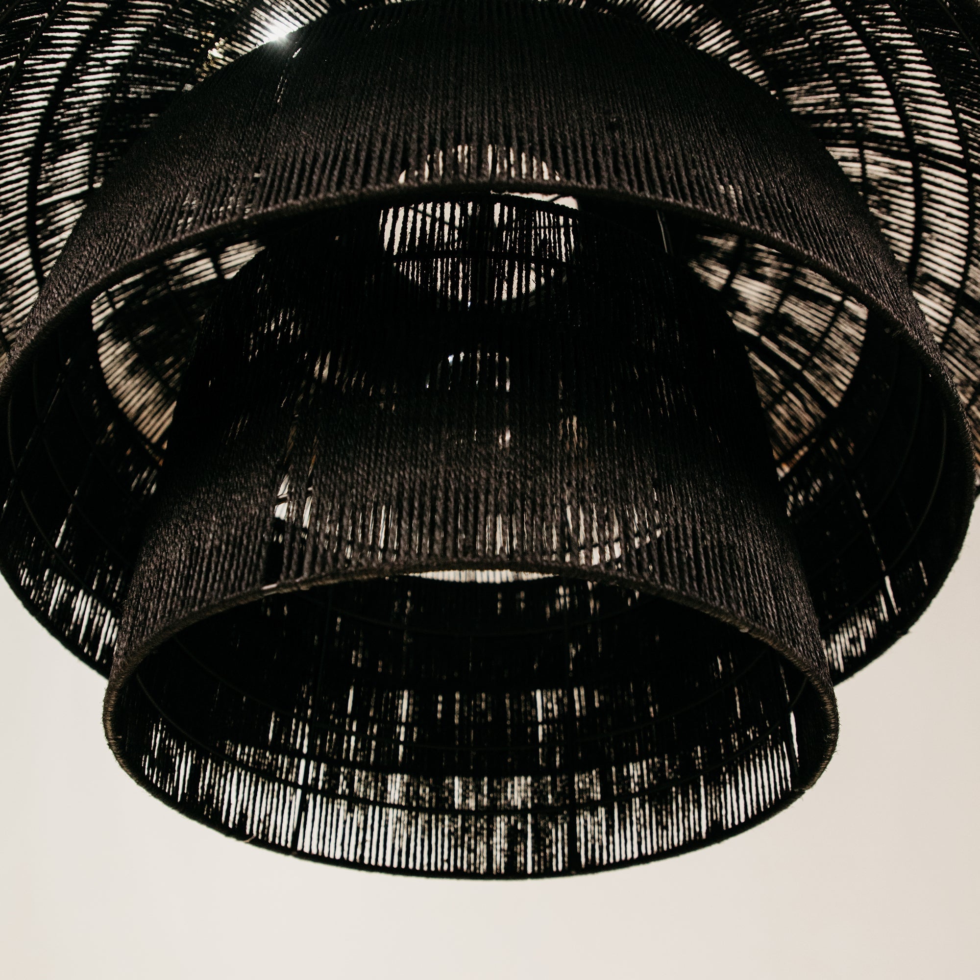 Tundra Jute Pendant – Black