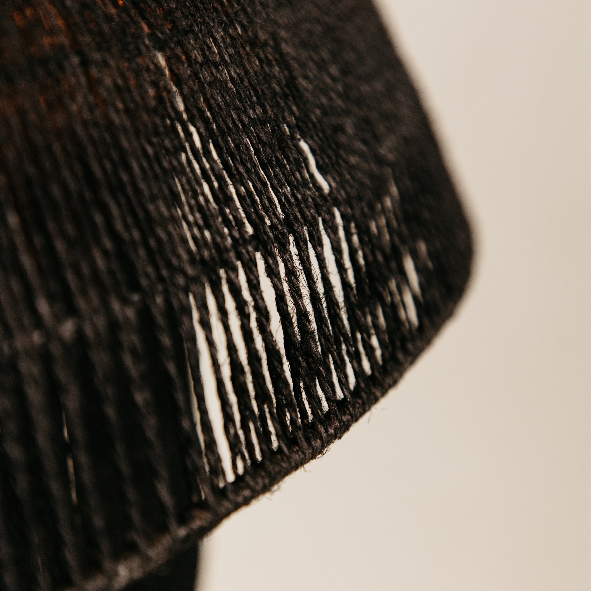 Tundra Jute Pendant – Black