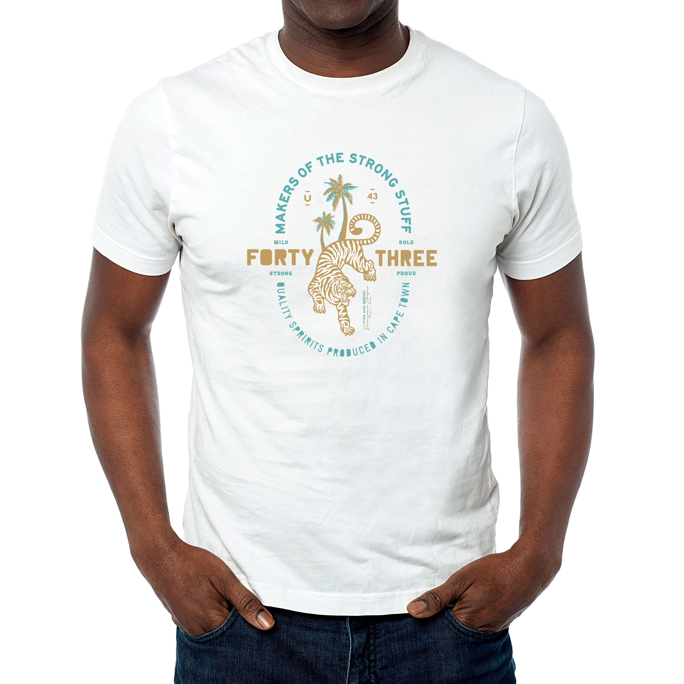 Unit43 Tiger White T-Shirt