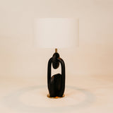 Umoja Table Lamp with Shade – Charcoal