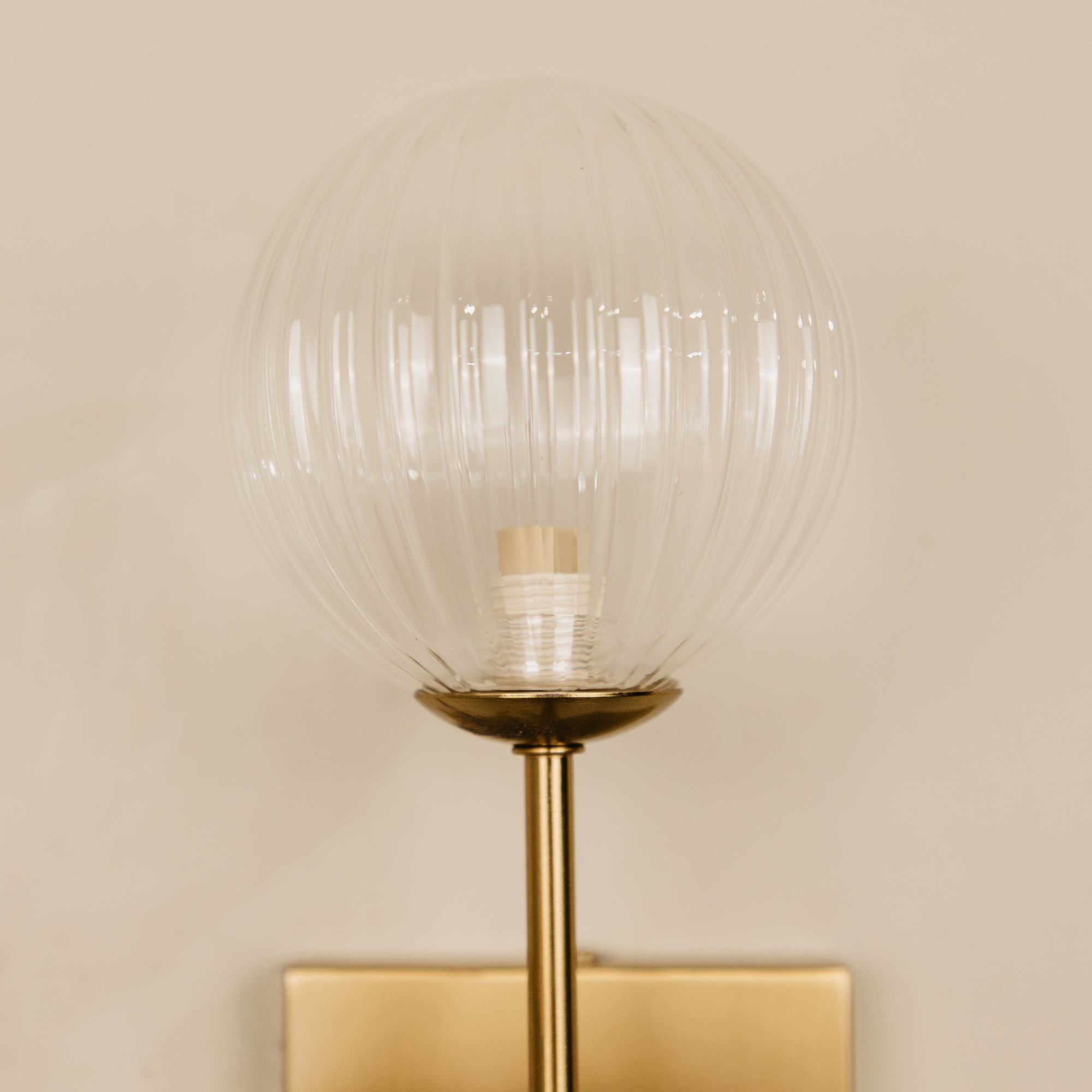 Umlilo Glass & Brass Wall Light