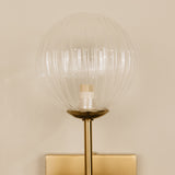Umlilo Glass & Brass Wall Light