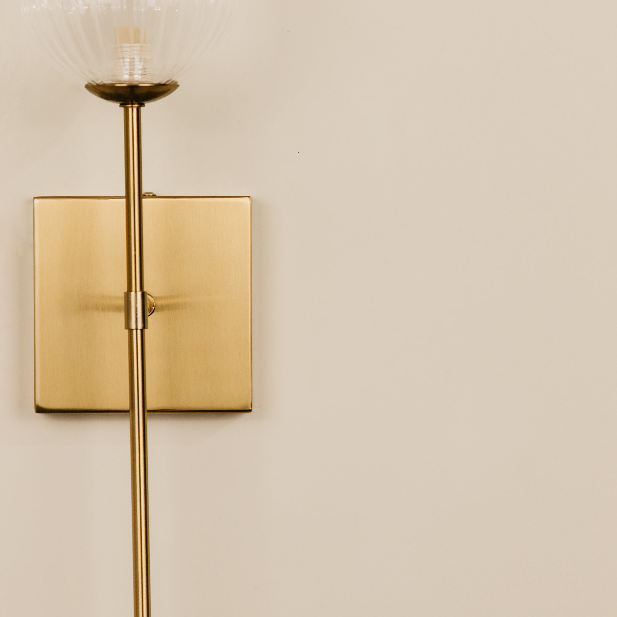 Umlilo Glass & Brass Wall Light