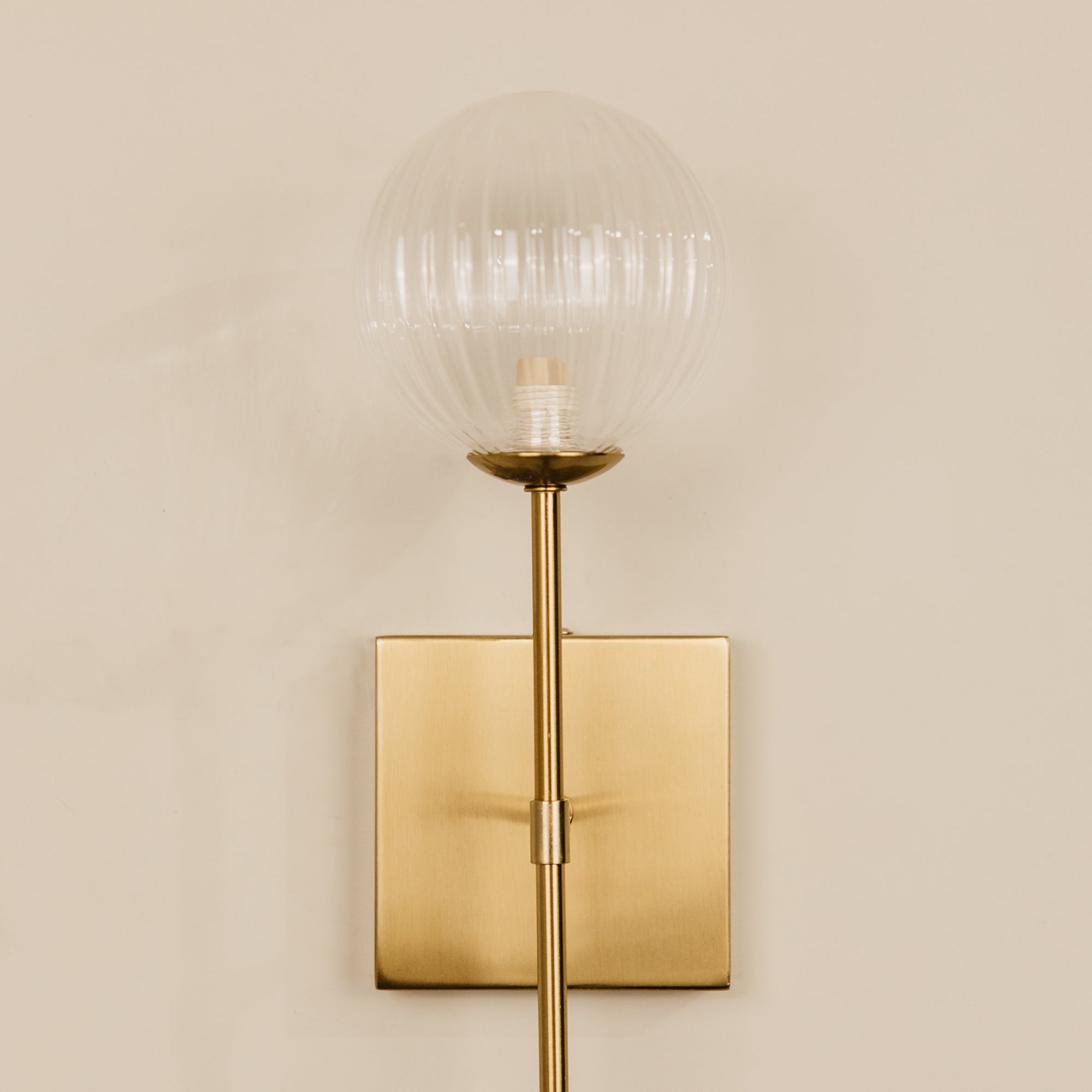 Umlilo Glass & Brass Wall Light
