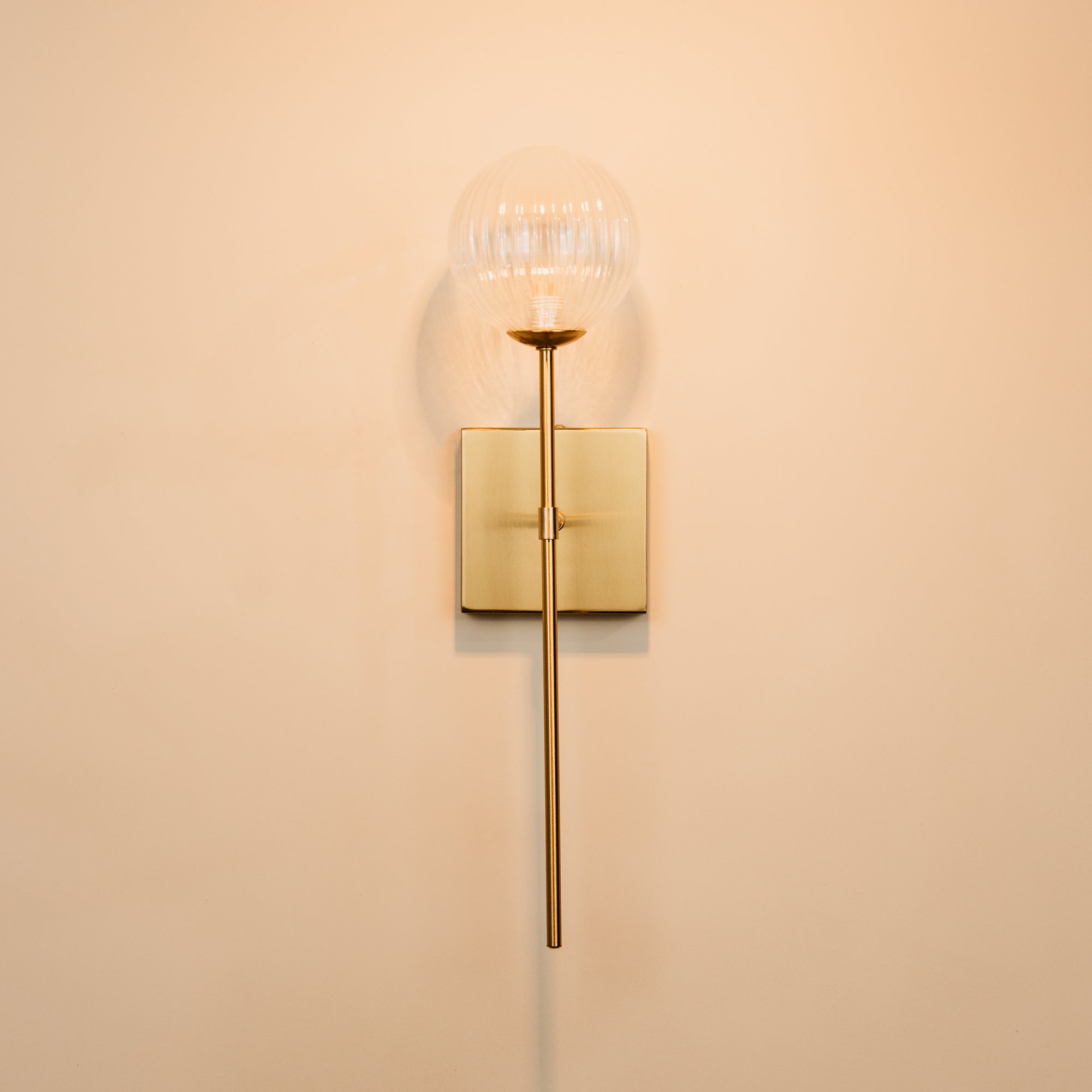 Umlilo Glass & Brass Wall Light