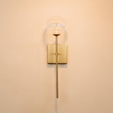 Umlilo Glass & Brass Wall Light