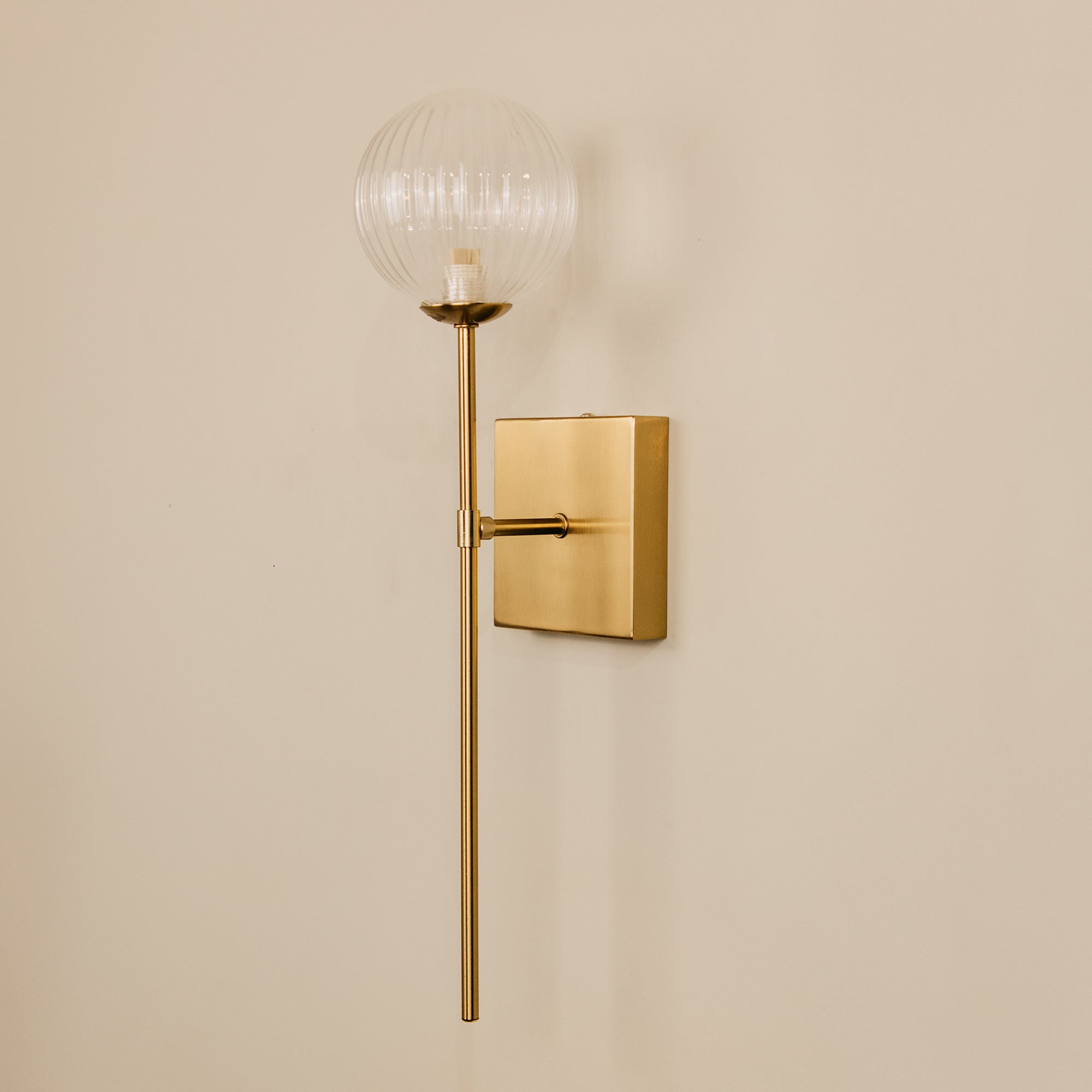Umlilo Glass & Brass Wall Light