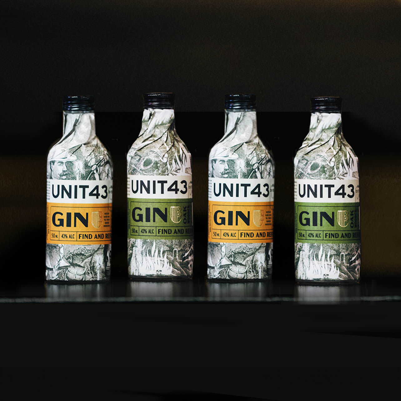 Mini Gin Box: 4 x Minis with Card