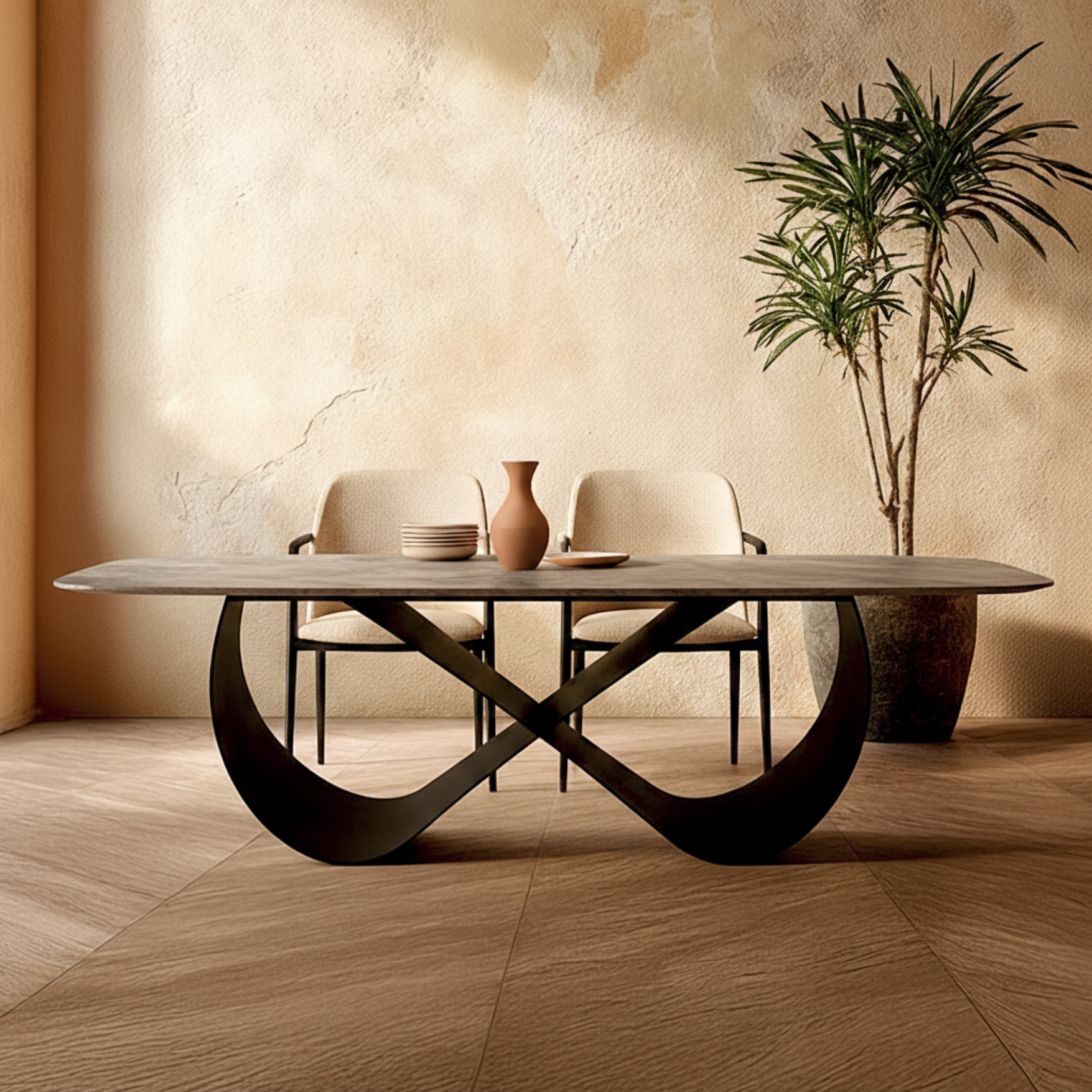 Sokoto Dining Table – Grey & Black
